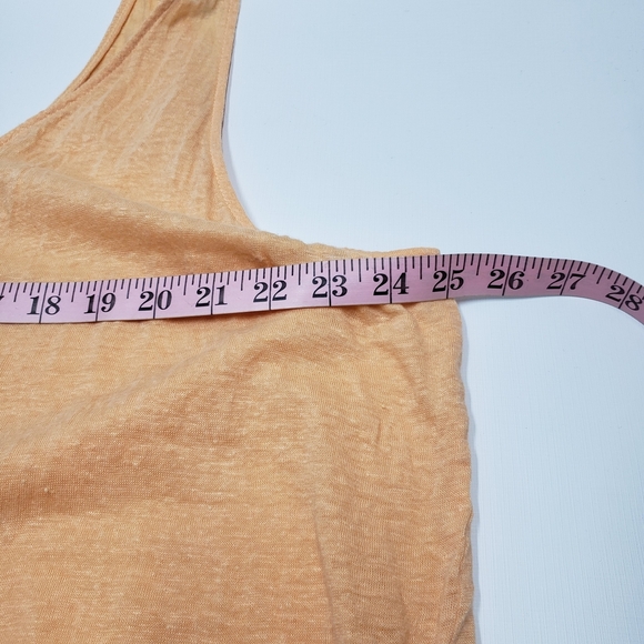 H&M Linen Pale Orange Peach Women's Sleeveless Tank Top XXL - Picture 7 of 9